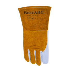 BAO TAY HÀN TIG/MIG BESTARC BẰNG DA, 5" (THÂN VÀNG)